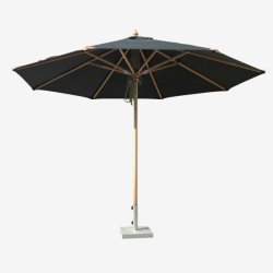 Palermo Parasol str. 3,3 meter - Farve stok: TEAK LOOK