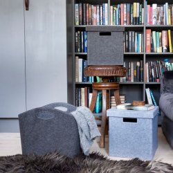 Hyldeboks - Lysegr Filt