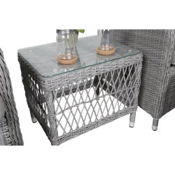 Vedligeholdelsesfrit lounge st med 2 justerbar stole inkl.  All weather Hynder - Vlg farve