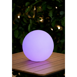 LED Solcellekugle med Farveskift � �18 eller �28 cm