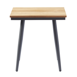 Side-/sofabord i kombination af aluminum og teak tr. Model Rio