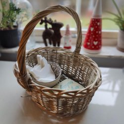 Naturvenligt flet kurv med hang - Vlg mellem 3 str.