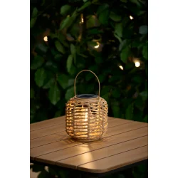 Solcellelanterne i fletdesign � LED Havelanterne til Terrasse &amp; Have (2 st�rrelser)