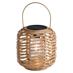 Solcellelanterne i fletdesign � LED Havelanterne til Terrasse &amp; Have (2 st�rrelser)