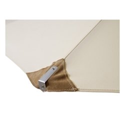 MEGA olefin Parasol  4,0 meter - Vandtt + Dug har UV50+ solbeskyttelse - Vlg farve. Model: Lazio