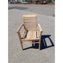 Lombok Silver Teak Stabelstol