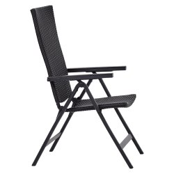 Sort havembelst med kmpe udtrksbord og 6 lette positionsstole - 100% vedligeholdelsesfrit