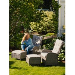 Sofia hygges�t - 2x stole, 2x skamler, 1x bord og hynder