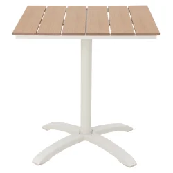 Lisa Caf�bord � 70�70 cm � Nonwood &amp; Aluminium - v�lg mellem farverne Natur eller Sand