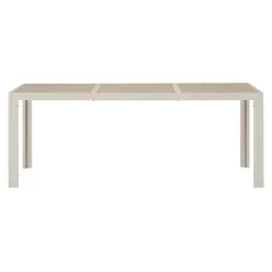 Ingrid havem�bels�t - Stilfuldt haves�t i naturfarvet aluminium og keramik med 6 komfortable havestole i lysgr� aluminimum og textilene