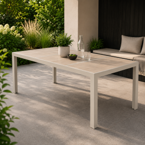 Klara Havebord i Aluminium & Keramik � 195�90 cm