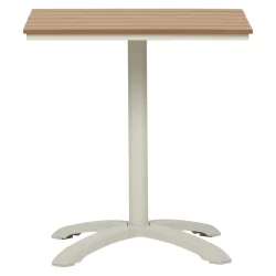 Lisa Caf�bord � 70�70 cm � Nonwood &amp; Aluminium - v�lg mellem farverne Natur eller Sand