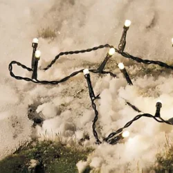 LED lavenergi lyskde med batteriboks til indendrs og udendrs brug - Vlg strrelse