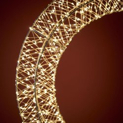 Stor lyskrans i 38 eller 50 cm med 5m ledning og IP44 adapter med dobbelt timerfunktion - Vlg LED