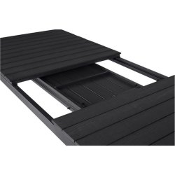 Madrid Familiest - 1 bord med dobbelt udtrk + 6 pumpestole med indstillelig ryg