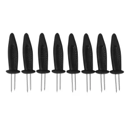 Majsholdere 8 stk. � Praktisk grilltilbeh�r i rustfrit st�l