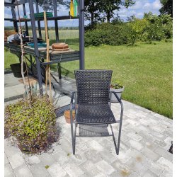 Elina stabelstol - UV-beskyttet polyrattan og alu