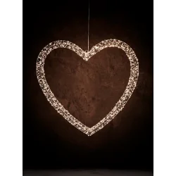 Elegant LED hjerte ophngtil inden- og udendrs brug 
