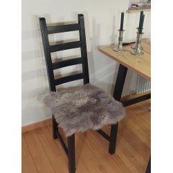 Stolsits i kta lammskinn - str. 40x40 cm - vlj frg