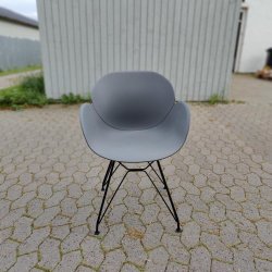 Moderne spisestuestol i sort stel - gr sde kombi. Model: Cassia