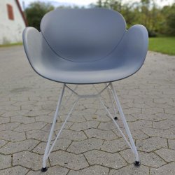 Amara spisestuestol gr/hvid kombi