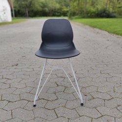 Paloma vedligeholdelsesfri spisestol - Hvid/sort kombi 