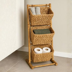 Reol med 3 vandhyacit kurve. MODERNE REOL I LKKER KVALITET!!