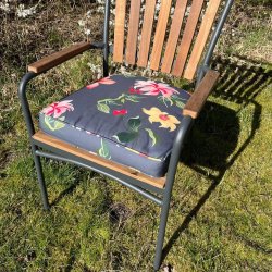 Mrk blomster Diana sdehynde - Klassiske hynde