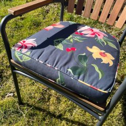 Mrk blomster Diana sdehynde - Klassiske hynde