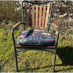 Mrk blomster Diana sdehynde - Klassiske hynde