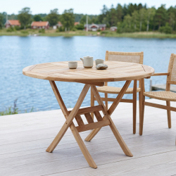 Mondena Teakbord - Runt. Str. �: 110 cm