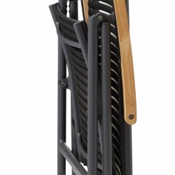 Parma havest i antracit alu m/ 4 stk. 5-pos. stole