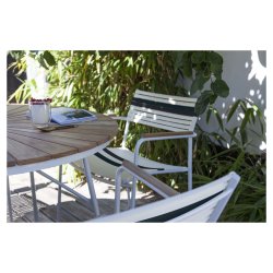 Parma air havest alu m/ 5 stole - vlg farve p bord og stol