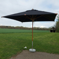 MEGA Lux Parasol - Rekt. - 3 x 4 m -  Olef�n dug har UV50+ solbeskyttelse. Model: Napoli