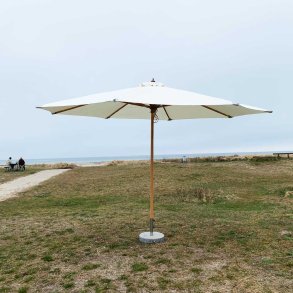 100 % vandtt Parasol m/2-delt stok. : 3M.  Vlg farve + Dug har UV30+ solbeskyttelse. Model: Nice