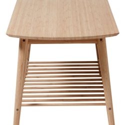 Slidstrkt Noble rektangulrt sofabord i massivt carboniseret bambus