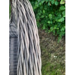 Caroline Lux loungestol i UV-beskyttet rund polyrattan. Inkl. lux all-weather hynder