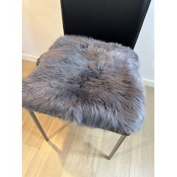 Stolsits i kta lammskinn - str. 40x40 cm - vlj frg