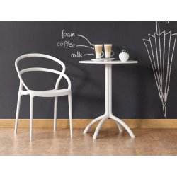 Ocepus cafbord - Hvid