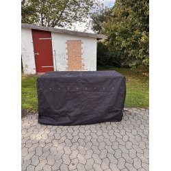 Eksklusivt cover til havembler i sort vandtt uv resistent kraftig polyester L175xD80xH100 cm