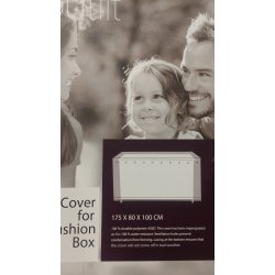 Vandtt overtrk til hyndeboks - 175x80x100cm. Grt