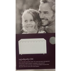 100%  vandtt overtrk til hyndeboks - 143x65x63cm