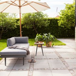 Palermo Parasol str. 3,3 meter - Farve stok: TEAK LOOK