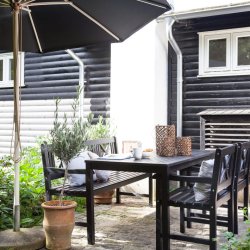 Palermo Parasol str. 3,3 meter - Farve stok: TEAK LOOK