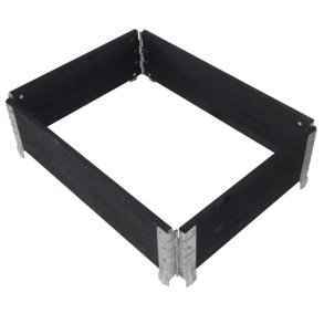 Plantebed palleramme sortmalet  til helpalle - 120x80 H: 20 cm