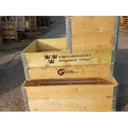 plantebed af natur genbrugspaller og rammer. DEMO - BRUGSMRKER OG LOGOER 