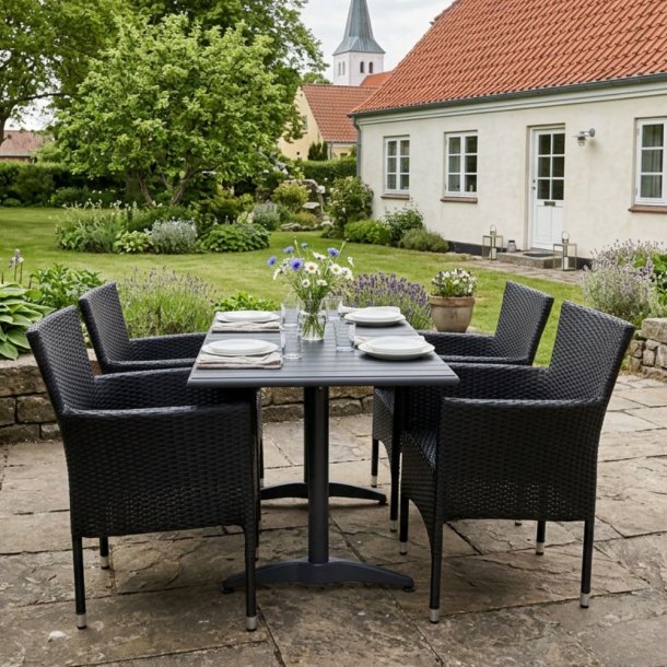 Diana Terrasses�t - UV-beskyttet polyrattan