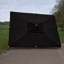 MEGA PARASOL! Str.  4x4m - + dug har UV50+ solbeskyttelse - Model: Houston