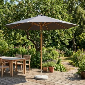 Parasol m/ Lutning - �: 3 m. V�lj f�rg - Vattent�t + Dug har UV30+ solskydd. Modell: Milano