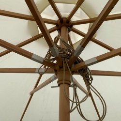 Chicago Lux Parasoll  4 meter - vlj frg - Vattentt + Dug har UV30+ solskydd. Modell: Chicago